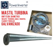 MÁSTIL GALVANIZADO - AEROGENERADOR - TURBINA EOLICA 